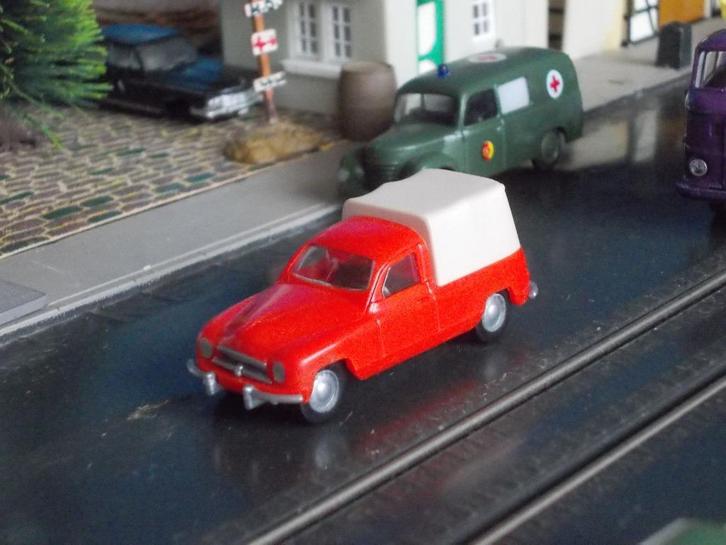 1952 Skoda 1200 / 1201 Pick-Up met huif - Igra oranje-rood, Hobby en Vrije tijd, Modelauto's | 1:87, Nieuw, Auto, Rietze, Ophalen of Verzenden