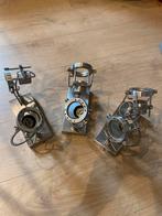 3 RVS Plafondspots - Industrieel Design, Gebruikt, Metaal of Aluminium, Ophalen of Verzenden, Led