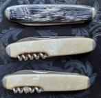 3 zakmesjes met 'parelmoer' heften, Ophalen of Verzenden