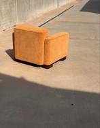 VINTAGE ART DECO mohair club fauteuil Frankrijk ca 1930, Gebruikt, 75 tot 100 cm, Ophalen of Verzenden, 50 tot 75 cm