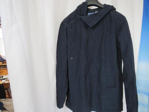 Blue Blue Japan sashiko indigo asymetric hooded jacket mt 4, Kleding | Heren, Jassen | Zomer, Gedragen, Maat 48/50 (M), Blauw