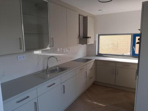 Mooie L-vorm keuken, Huis en Inrichting, Keuken | Complete keukens, Gebruikt, Hoekkeuken, Overige kleuren, Hout, Ophalen