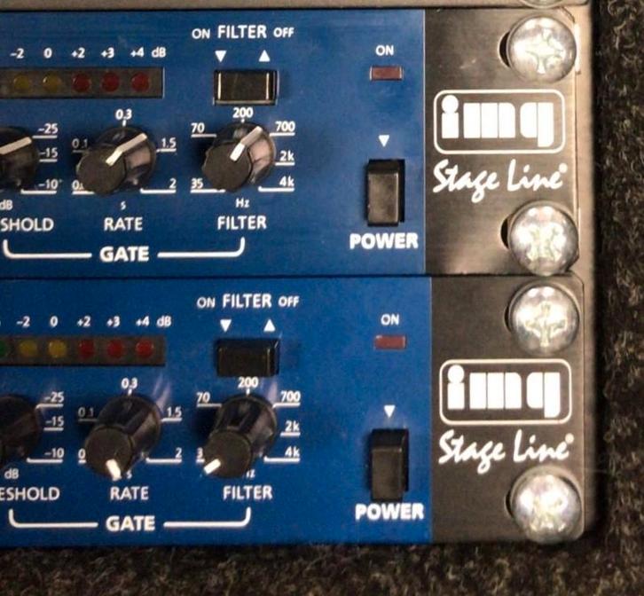 2 x Stage Line MCL-200 Dual Compressor Limiter X 2, Muziek en Instrumenten, Effecten, Compressor, Ophalen of Verzenden