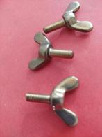 p st. messing vleugelschroef of vleugelbout in m4 woonboot, N, Nieuw, Ophalen of Verzenden, N