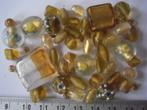 mix glas kralen goud / geel tinten, Ophalen of Verzenden, Nieuw, Kraal
