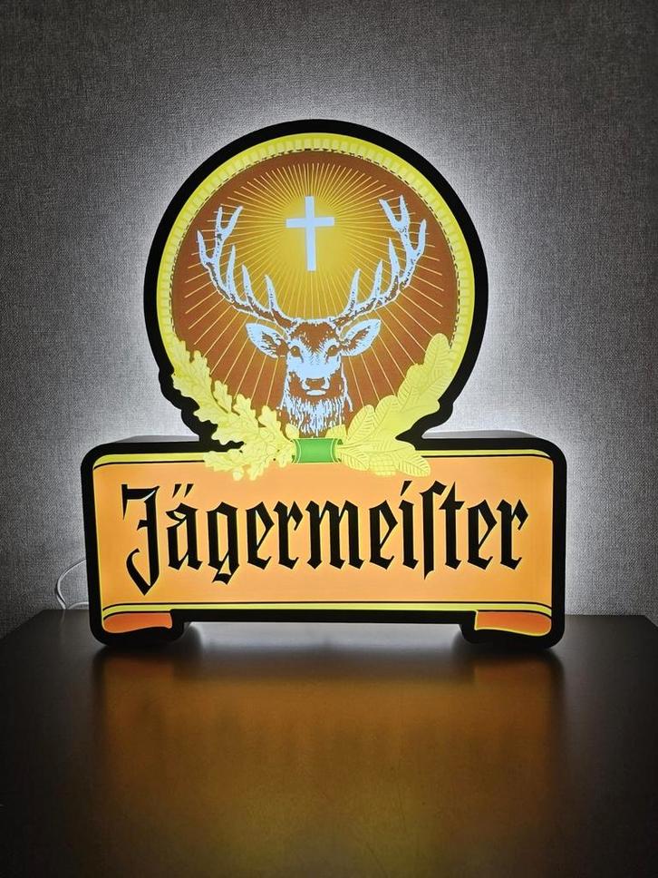 Unieke JÄGERMEISTER ledverlichting, Verzamelen, Biermerken, Nieuw, Overige merken, Ophalen of Verzenden