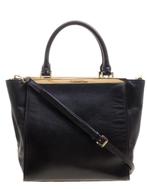MICHAEL KORS Lana Black Leather Tote tas, Ophalen of Verzenden, Zo goed als nieuw, Zwart, Handtas