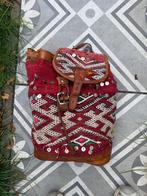 Rugtas handgemaakt Marokkaans leer, Ophalen of Verzenden, Gebruikt, 25 tot 40 cm