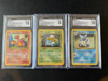 Charmeleon, Ivysaur, Wartortle CGC 10 - 3 in 1 Deal! beschikbaar voor biedingen