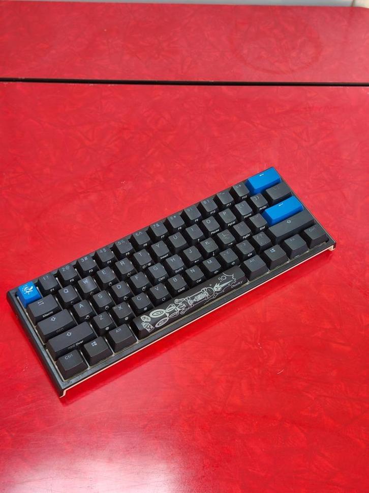 Ducky One 2 Mini RGB MX Speed Silver, Computers en Software, Toetsenborden, Zo goed als nieuw, Qwerty, Bedraad, Gaming toetsenbord