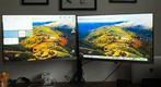 2x HP EliteDisplay E273 27" Monitor + Standaard, Computers en Software, Monitoren, Gebruikt, In hoogte verstelbaar, Full HD, DisplayPort