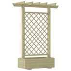 Tuinpergola pergola plantenbak 162x56x204 cm GRATIS BEZORGD!, Verzenden, Nieuw