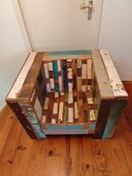 Piet Hein Eek sloophouten stoel imitatie, Ophalen, Gebruikt, 50 tot 100 cm, 50 tot 75 cm