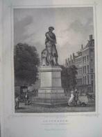 015 / Amsterdam standbeeld Rembrandt   Staalgravure 1860, Ophalen of Verzenden