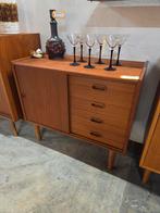 Diverse vintage Mid-Century Scandinavisch kasten lowboard, Ophalen, Gebruikt, X, X