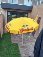 oude nylon gele grolsch parasol, Ophalen, Gebruikt, Reclamebord, Plaat of Schild, Grolsch