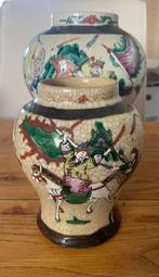 Set van 2 decoratieve Chinese porseleinen vazen – handgeschi, Ophalen