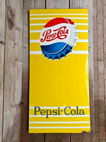 Emaille reclamebord - Pepsi Cola  beschikbaar voor biedingen