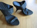 Zeer elegante antraciet leren sandaal EMMA LOU 40 snazzeys, Emma Lou, Verzenden, Instappers, Nieuw