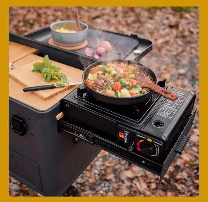 Kookbox Buitenkeuken (LAYZEE), Caravans en Kamperen, Kampeeraccessoires, Nieuw, Ophalen of Verzenden