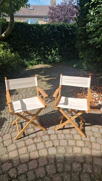2 Inklapbare Regisseur Stoelen beschikbaar voor biedingen