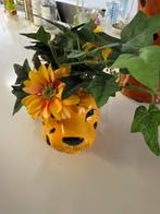 Luipaard vaas klein – keramiek – retro - decoratie – boho /, Ophalen of Verzenden