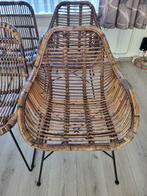 Rotan stoelen te koop, Ophalen, Gebruikt, Bruin