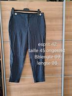 Gestreepte esprit broek maat 42, Kleding | Dames, Broeken en Pantalons, Nieuw, Lang, Maat 42/44 (L), Ophalen of Verzenden