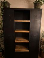 Buffetkast Lynn Mangohout Zwart Metaal, Ophalen, Zo goed als nieuw, Metaal, 150 tot 200 cm