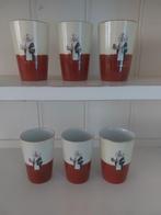 Mooie unieke set van 6 droste cacao bekers, droste servies., Antiek en Kunst, Ophalen