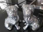 Twee buldoggen rvs, Ophalen of Verzenden, Zo goed als nieuw, Dier