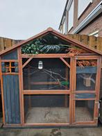 Vogel volière incl plexiglas enbodem vogelkooi gouldamadines, Ophalen of Verzenden, Hout, Volière