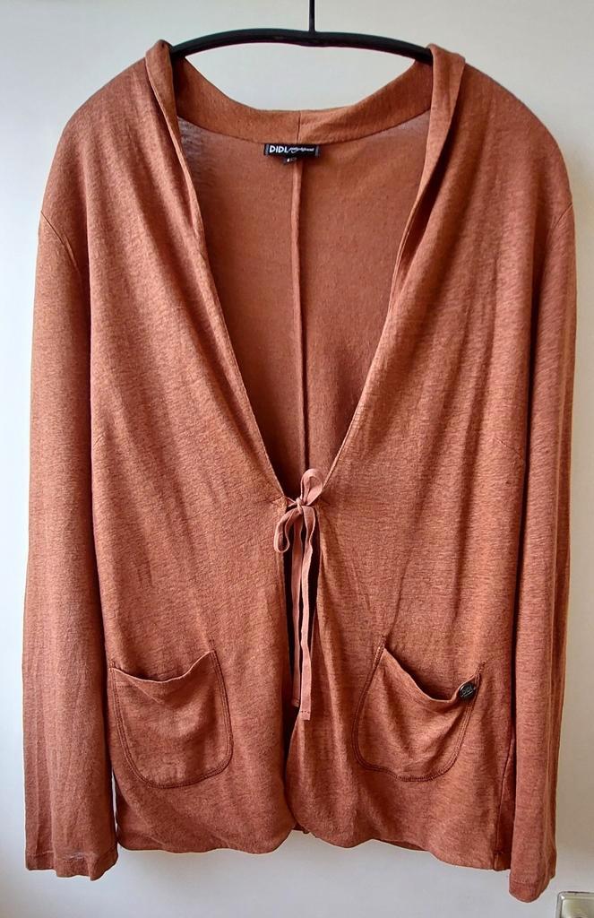 Jasje / vestje Didi 100% linnen maat L, Kleding | Dames, Jasjes, Kostuums en Pakken, Zo goed als nieuw, Jasje, Maat 42/44 (L)