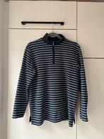 Vintage donkerblauwe schipperstrui met witte strepen maat L, Blauw, Maat 42/44 (L), Ophalen of Verzenden, Kingfield