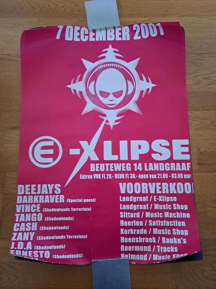 125 Hardcore/ gabber posters, Verzamelen, Posters, Zo goed als nieuw, Film en Tv, Deurposter of groter, Ophalen of Verzenden