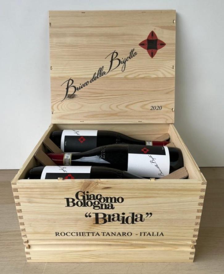 6x Braida Barbera d'Asti Bricco della Bigotta 2020 OWC, Verzamelen, Wijnen, Nieuw, Rode wijn, Italië, Vol, Ophalen of Verzenden