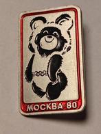 Olympische Spelen Moskou 1980 Speldje Broche, Verzamelen, Speldjes, Pins en Buttons, Ophalen of Verzenden