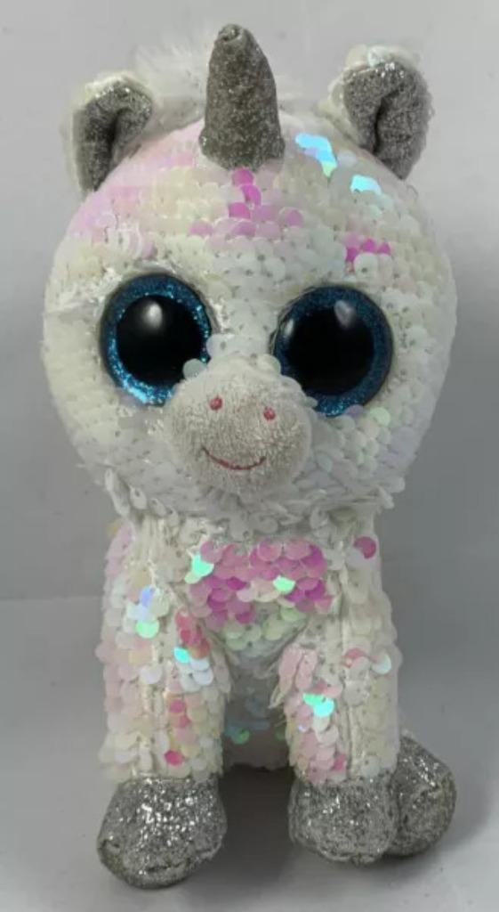 Ty Beanie Boos Diamond Flippables gliterogen knuffel 17 cm, Kinderen en Baby's, Speelgoed | Knuffels en Pluche, Zo goed als nieuw