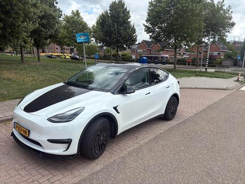 Tesla Model Y 2024 Wit, Auto's, Tesla, Particulier, Model Y, Elektrisch, SUV of Terreinwagen, Automaat, Origineel Nederlands, Wit