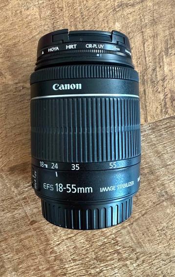 Canon 18-55mm IS STM + polarisatiefilter met uv-coating beschikbaar voor biedingen