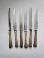 6 oude verzilverde messen, Antiek en Kunst, Ophalen of Verzenden