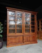 Eikenhouten notariskast | Hoge buffetkast schuifdeuren #2458, Niet ingevuld, 200 cm of meer, Niet ingevuld, Ophalen of Verzenden