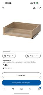 IKEA PAX lade (komplement)  eiken gelazuurd 75 x 58 (NIEUW), Huis en Inrichting, Kasten | Kledingkasten, 50 tot 100 cm, Nieuw