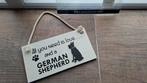 Duitse herder hangbord 21 cm, Ophalen of Verzenden, Nieuw