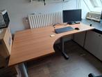 Hoekbureau - Praktisch en Ruim, Ophalen, In hoogte verstelbaar, Gebruikt, Bureau
