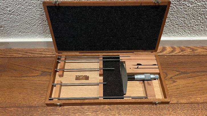 Tesa Diepteschroefmaat 25-150 0,01mm micrometer draaibank, Doe-het-zelf en Verbouw, Meetapparatuur, Nieuw, Afstand, Ophalen of Verzenden