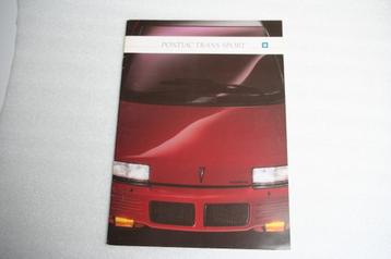 Folder Pontiac Trans Sport (circa 1991) (5) beschikbaar voor biedingen