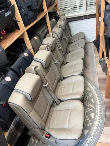 Beige leren stoelen 3p gordel ink vloerrails zelfbouw camper beschikbaar voor biedingen