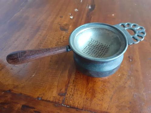 Theezeef en een Theelicht. Beide Antiek. In 1 koop 50 euro, Antiek en Kunst, Antiek | Keukenbenodigdheden, Ophalen of Verzenden