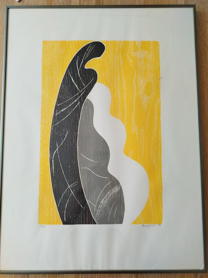 Jules Bekker Zeefdruk - 1984, Antiek en Kunst, Kunst | Litho's en Zeefdrukken, Ophalen